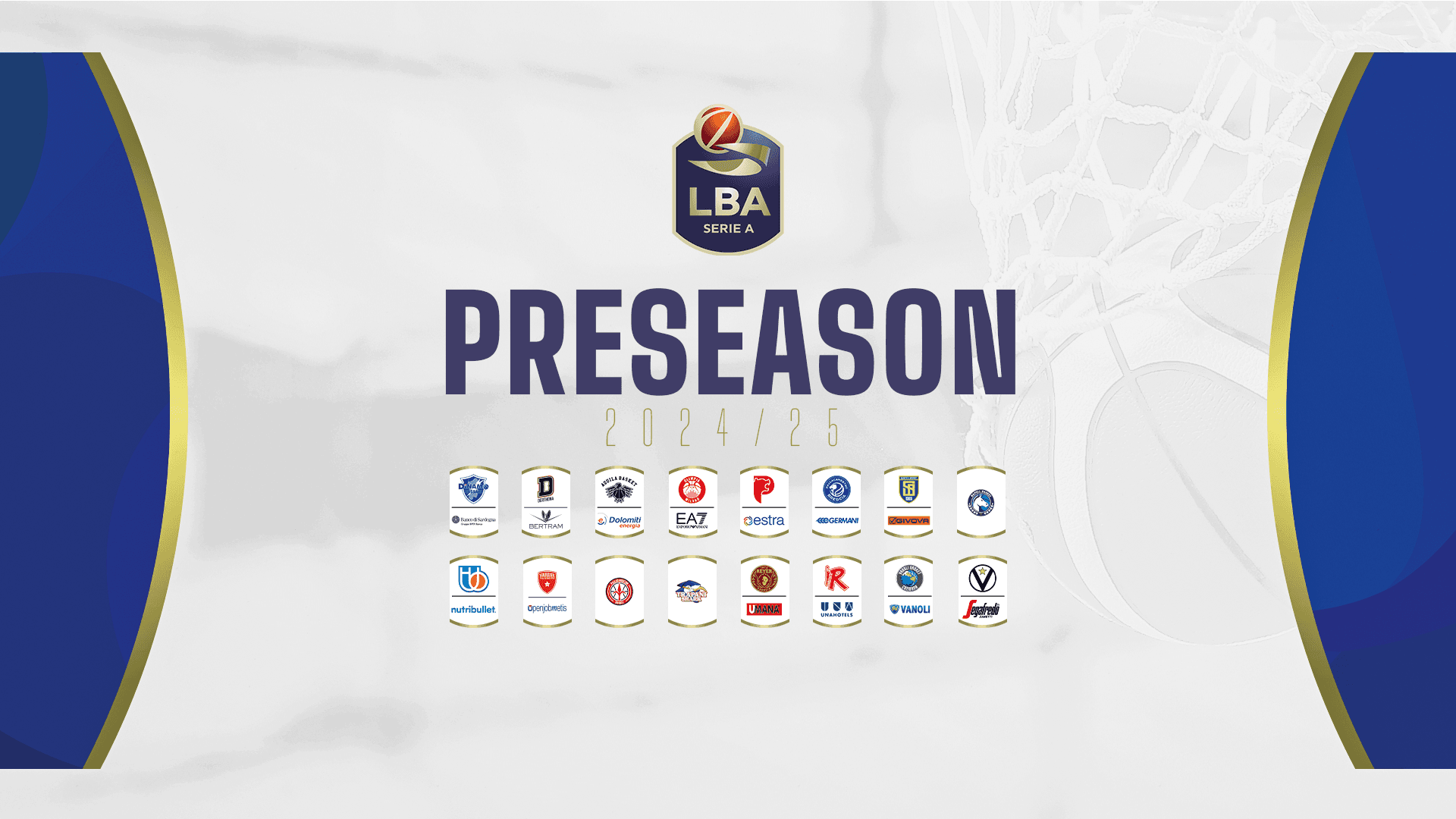 Serie A Unipol 2024/25, la preseason delle 16 squadre